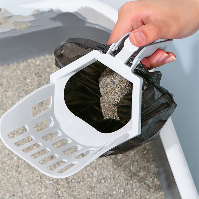 Self-Cleaning Cat Litter Scoop - Large Ergonomic Design for Clumping & Non-Clumping Litter