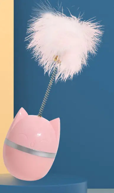 Wobble Cat Toy with Laser Feeder Functionality