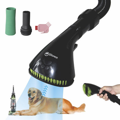 Pet Vacuum Grooming Brush Attachment - Universal Fit for Shedding Dogs and Cats