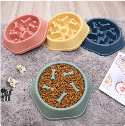 Slow Feeder Dog Bowl - Anti-Bloat Maze Design for Fast Eaters