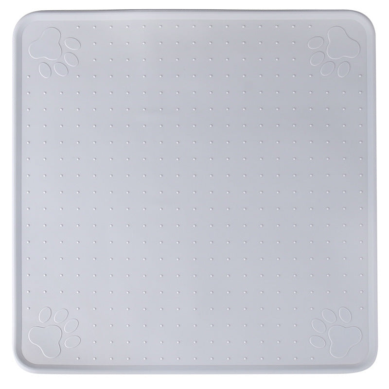 Silicone Pet Food Mat - Waterproof Non-Slip Spill Catcher for Dog and Cat Bowls