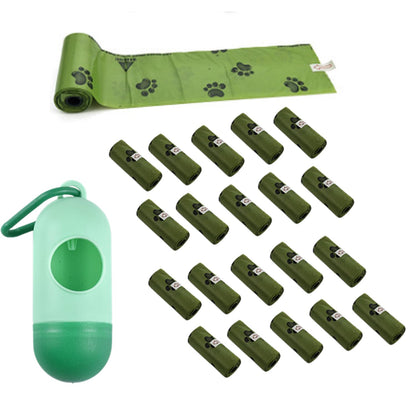 Biodegradable Dog Poop Bags with Dispenser - 300 Count Eco-Friendly Lemon Scented