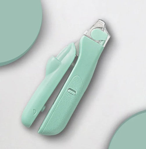 Pet Nail Clippers with LED Safety Light - Stainless Steel for Dogs and Cats