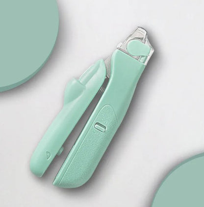 Pet Nail Clippers with LED Safety Light - Stainless Steel for Dogs and Cats
