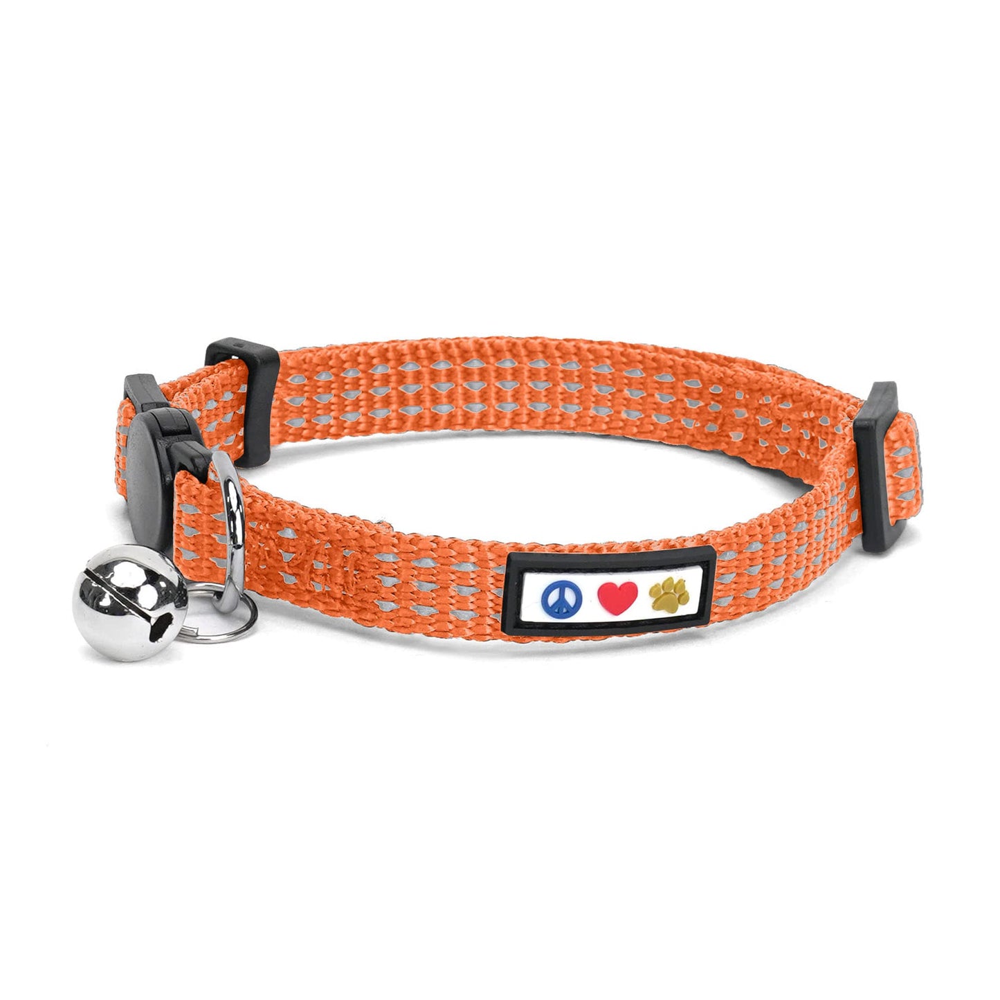 Reflective Cat Collar with Safety Breakaway Buckle and Removable Bell