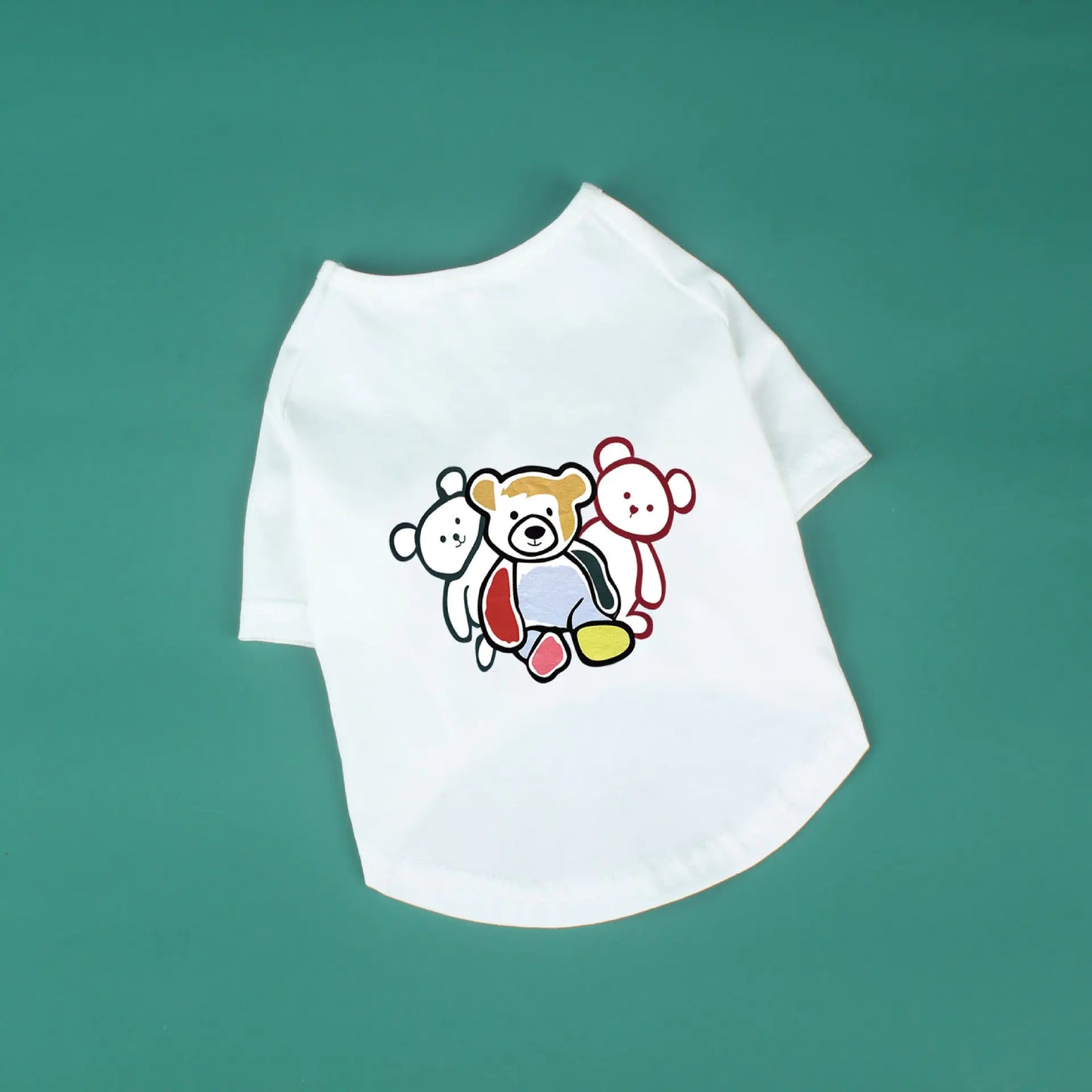 Chao Brand Cute Cotton T-shirt for Pets - Three Bears