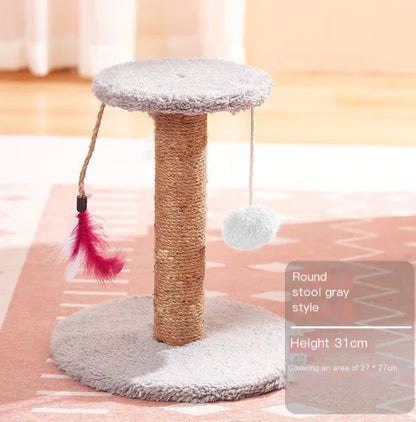 Durable Vertical Sisal Cat Scratching Post Toy
