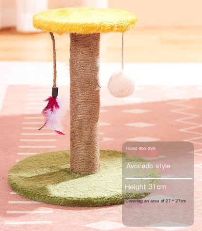Durable Vertical Sisal Cat Scratching Post Toy