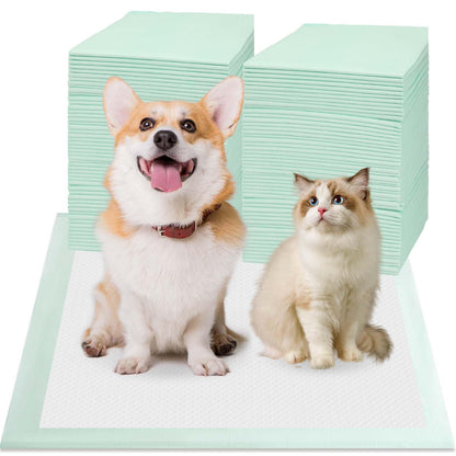 Puppy Training Pads 24x24 Inch - 80 Count 6-Layer Leak-Proof Ultra Absorbent