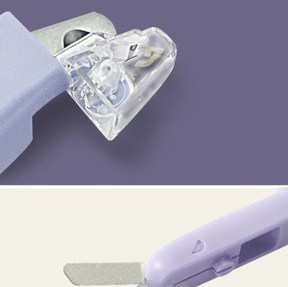 Pet Nail Clippers with LED Safety Light - Stainless Steel for Dogs and Cats