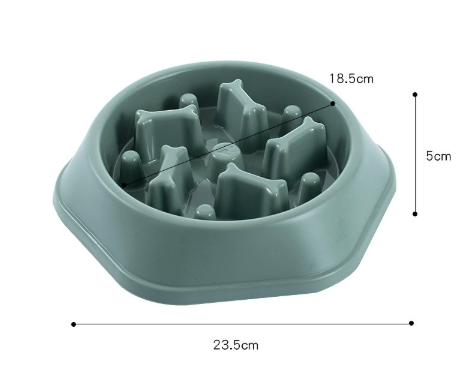 Slow Feeder Dog Bowl - Anti-Bloat Maze Design for Fast Eaters
