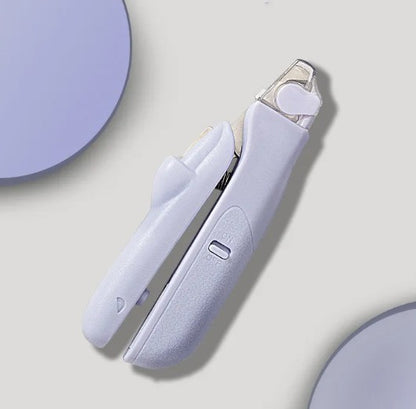 Pet Nail Clippers with LED Safety Light - Stainless Steel for Dogs and Cats