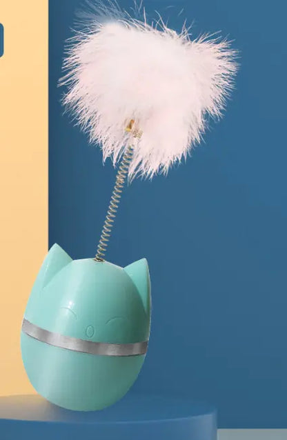 Wobble Cat Toy with Laser Feeder Functionality