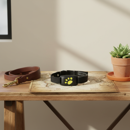 GPS Pet Tracker Collar Attachment - lifestyle AI photoshoot