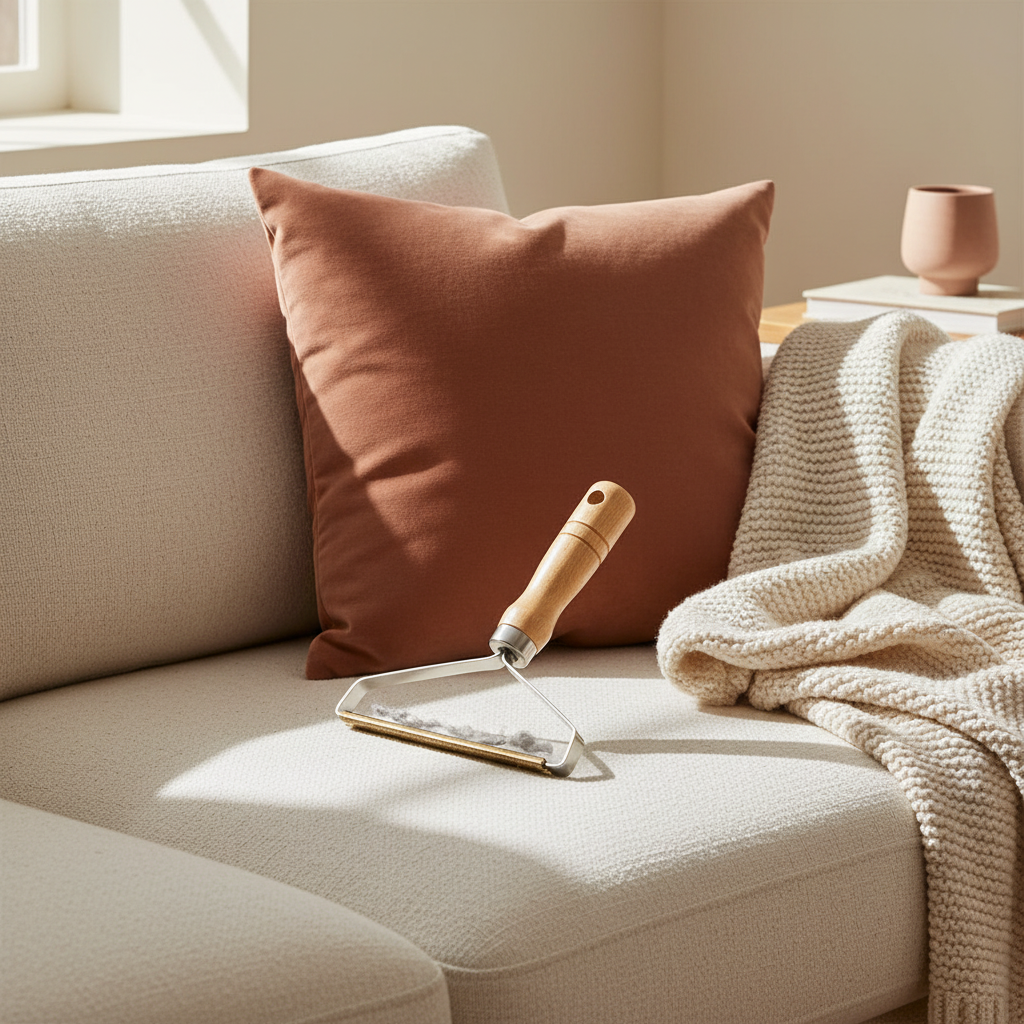 Reusable Pet Hair Remover Brush - lifestyle AI photoshoot