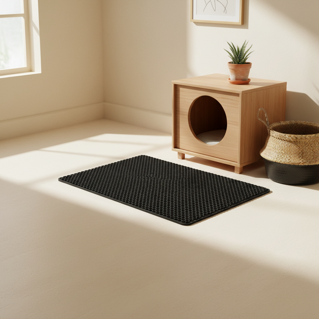 Cat Litter Trapping Mat - lifestyle AI photoshoot