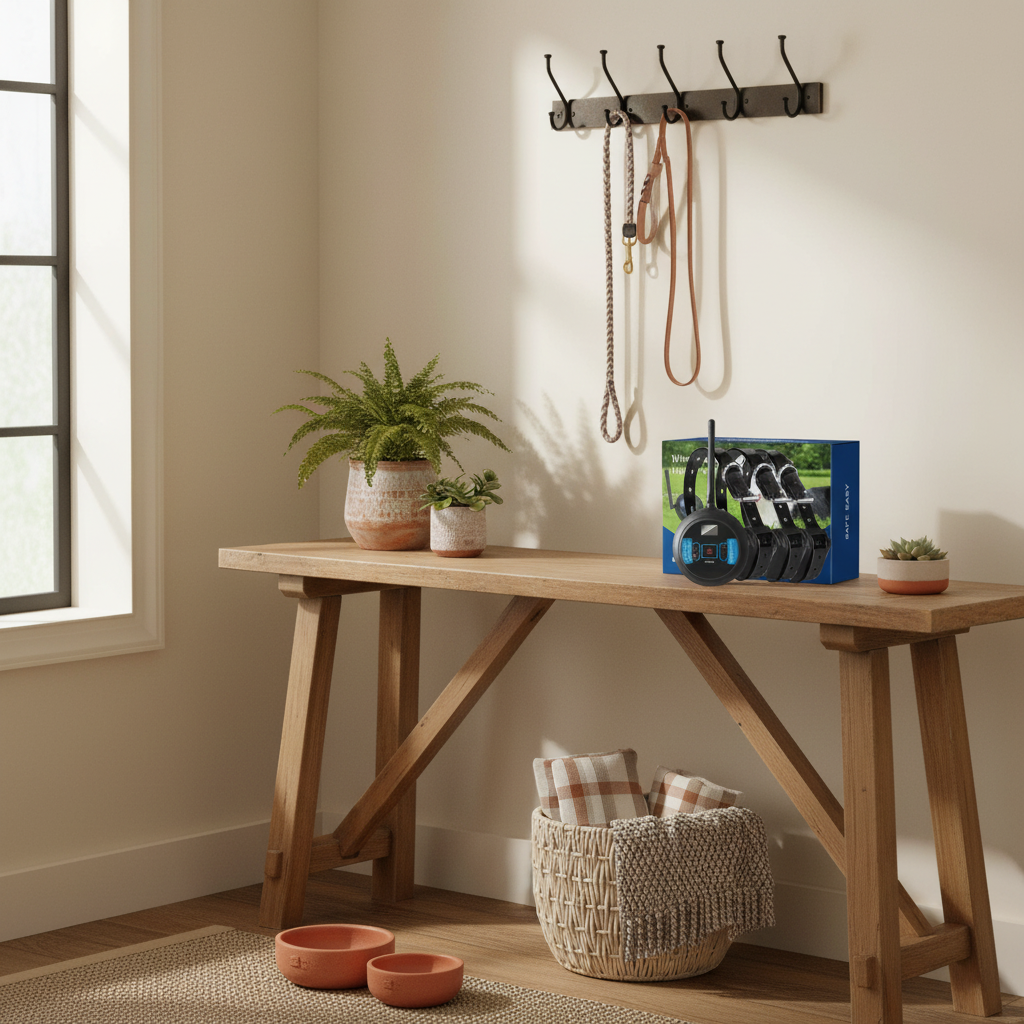 Wireless Pet Fence Containment System - lifestyle AI photoshoot