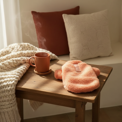 Plush Dog Winter Sweater - lifestyle AI photoshoot