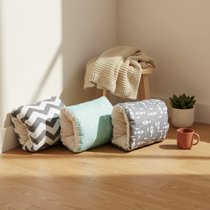 Cozy Cave Nest Pet Bed - lifestyle AI photoshoot