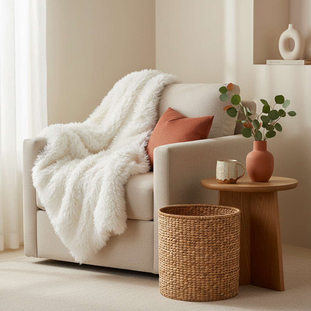 Soft Fleece Pet Blanket - lifestyle AI photoshoot