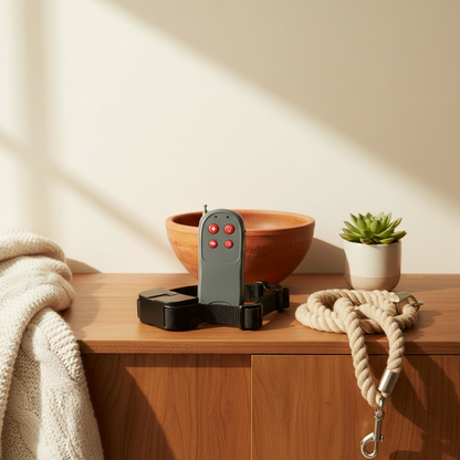 4-in-1 Remote Dog Training Device - lifestyle AI photoshoot