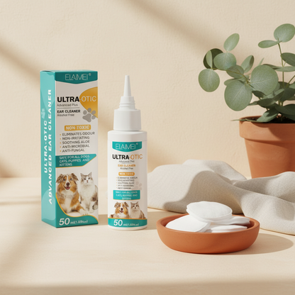 Pet Ear Cleaning Solution 50ml - lifestyle AI photoshoot