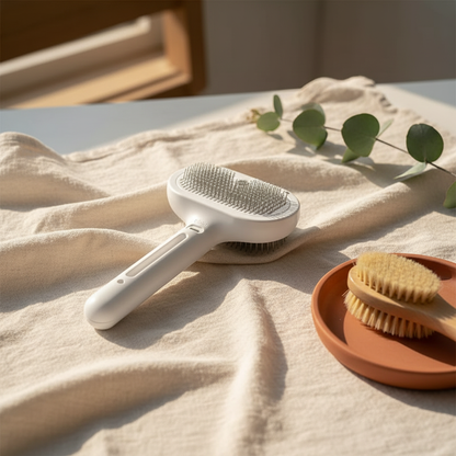2-in-1 Spray & Grooming Brush - lifestyle AI photoshoot