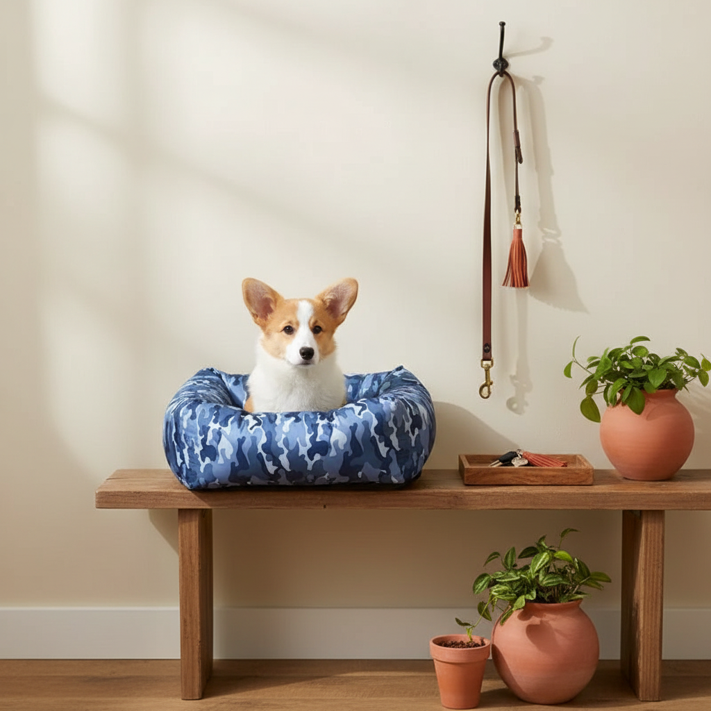Car Travel Pet Kennel & Co-Pilot Seat - lifestyle AI photoshoot