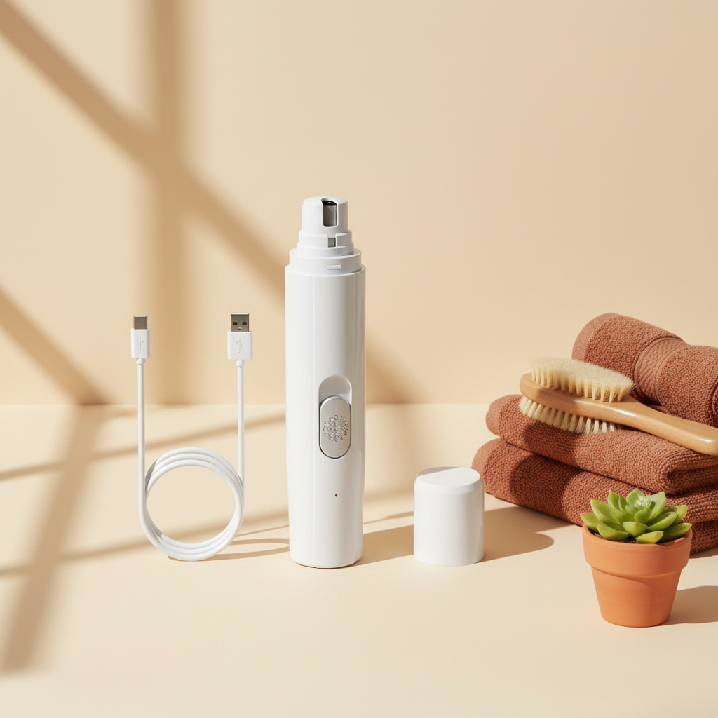 Quiet Electric Dog & Cat Nail Grinder - lifestyle AI photoshoot