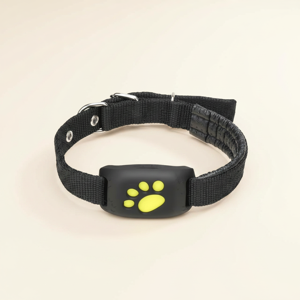 GPS Pet Tracker Collar Attachment - studio AI photoshoot