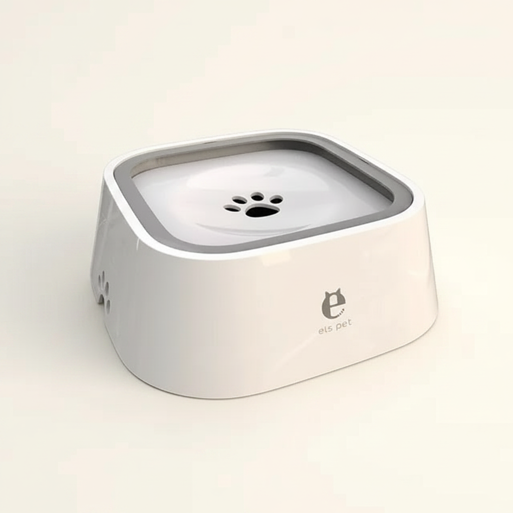 Stainless Steel Pet Food & Water Bowl - studio AI photoshoot