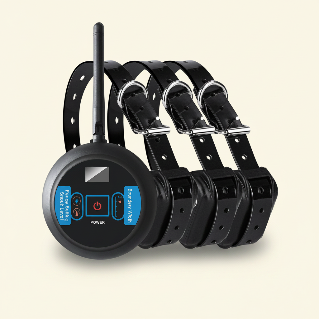 Wireless Pet Fence Containment System - studio AI photoshoot