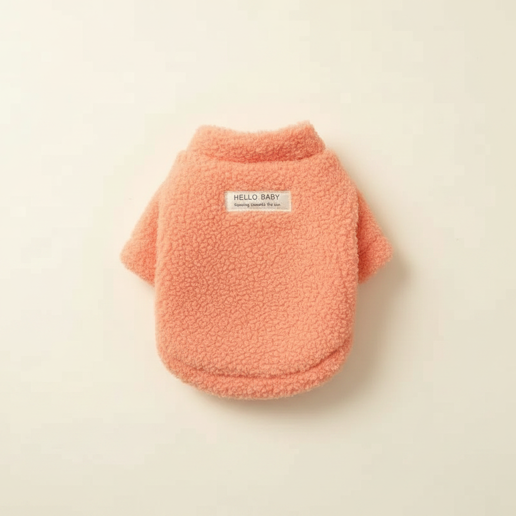 Plush Dog Winter Sweater - studio AI photoshoot