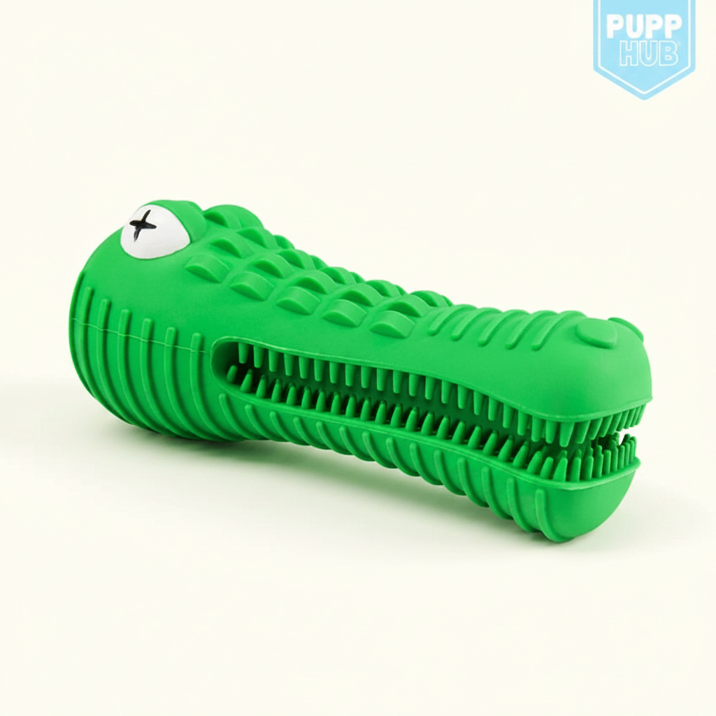 Croc Dental Dog Chew Toy - studio AI photoshoot