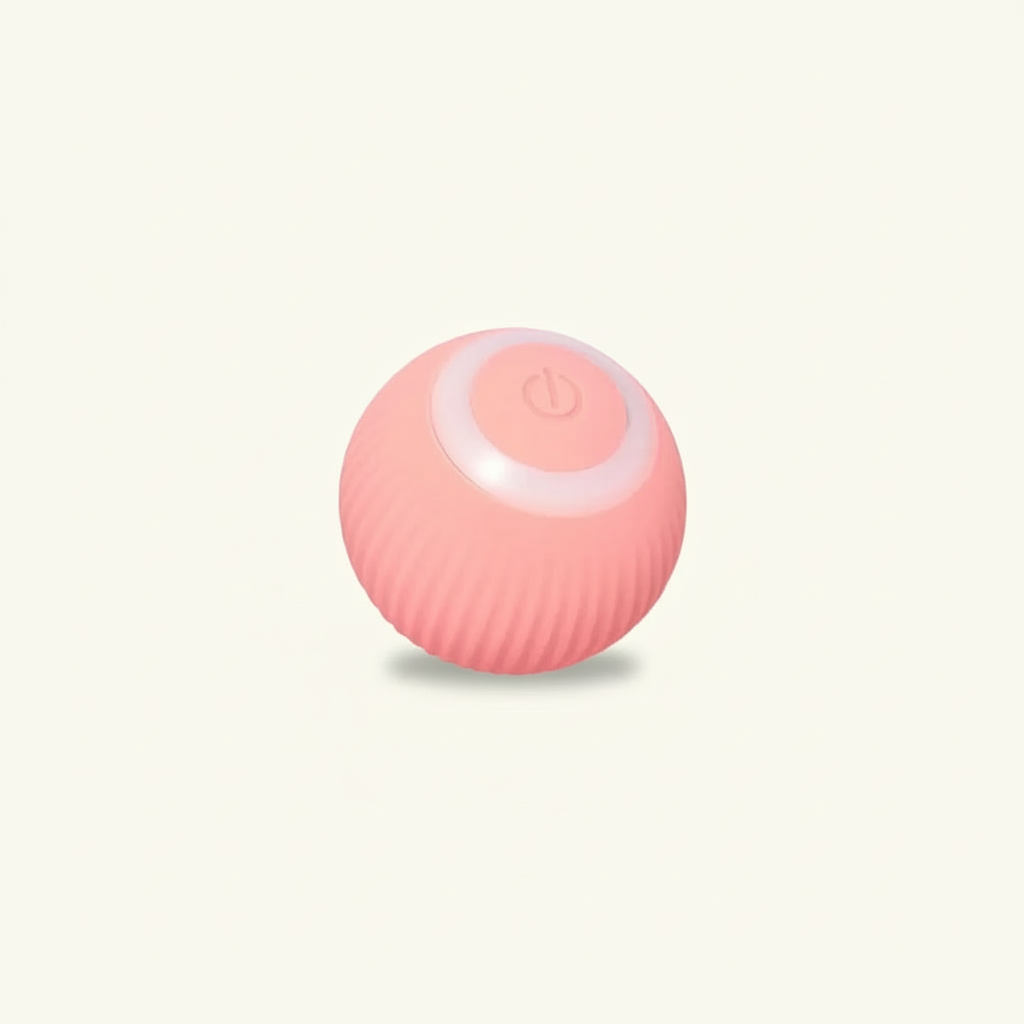 Bouncy Rolling Ball Pet Toy - studio AI photoshoot