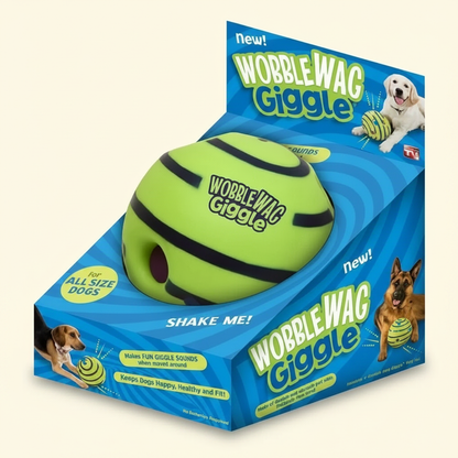 Wobble Wag Treat Dispensing Dog Toy - studio AI photoshoot