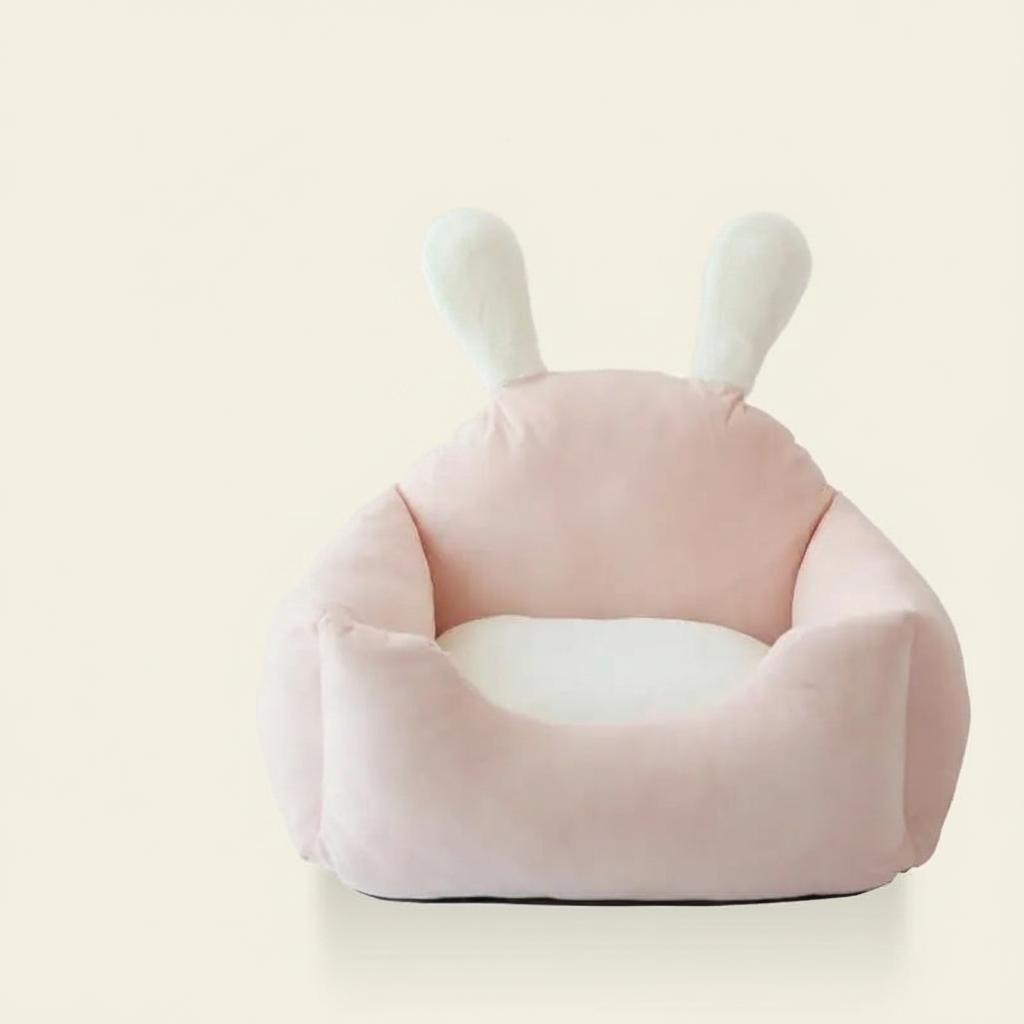 All-Season Washable Dog Bed with Cushion - studio AI photoshoot