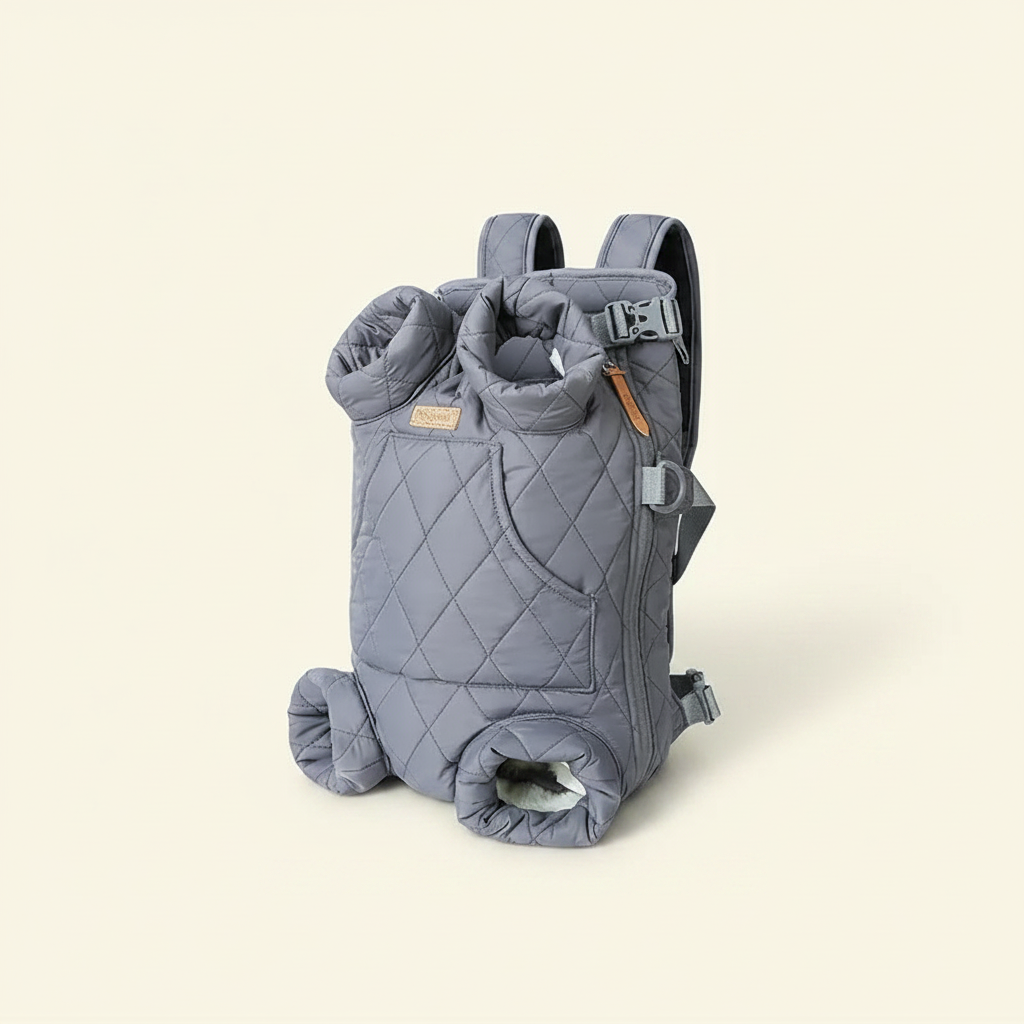 Portable Winter Pet Chest Backpack - studio AI photoshoot