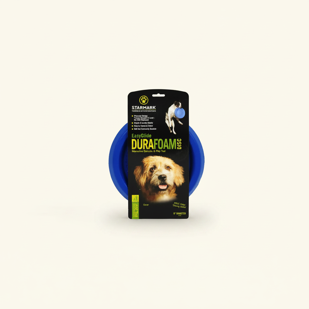 Flying Disc Dog Frisbee - studio AI photoshoot