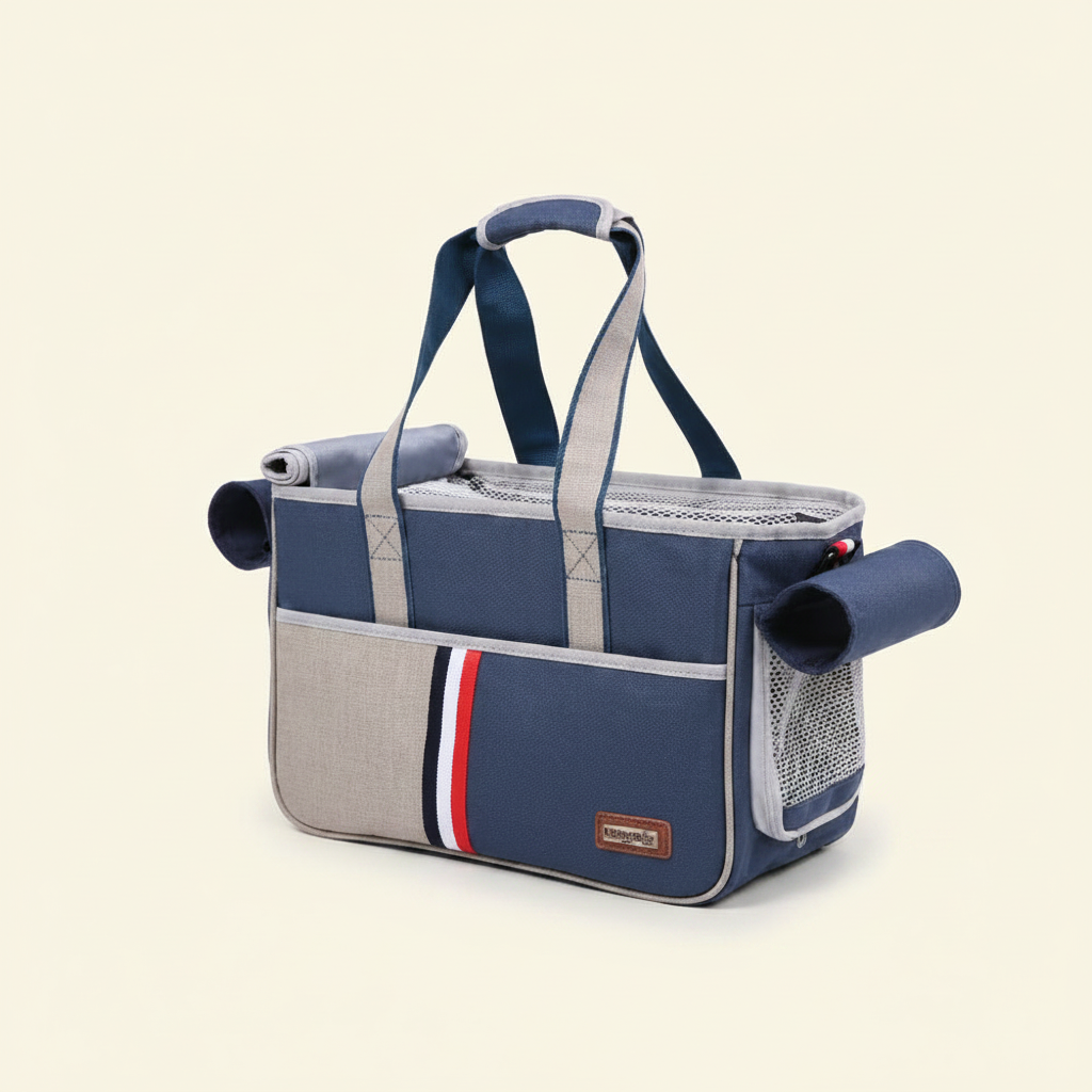 Luxury Crossbody Pet Carrier Bag - studio AI photoshoot
