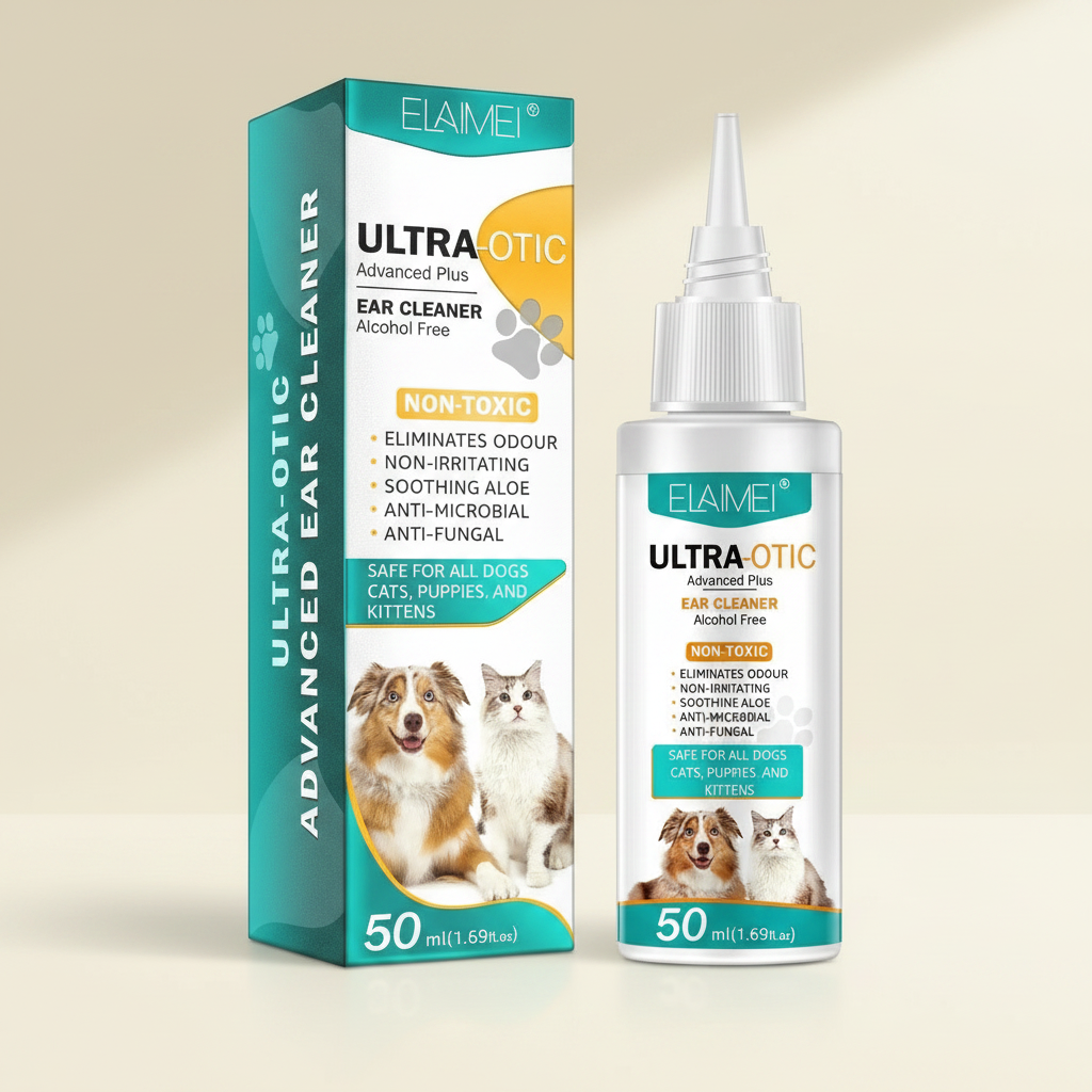 Pet Ear Cleaning Solution 50ml - studio AI photoshoot