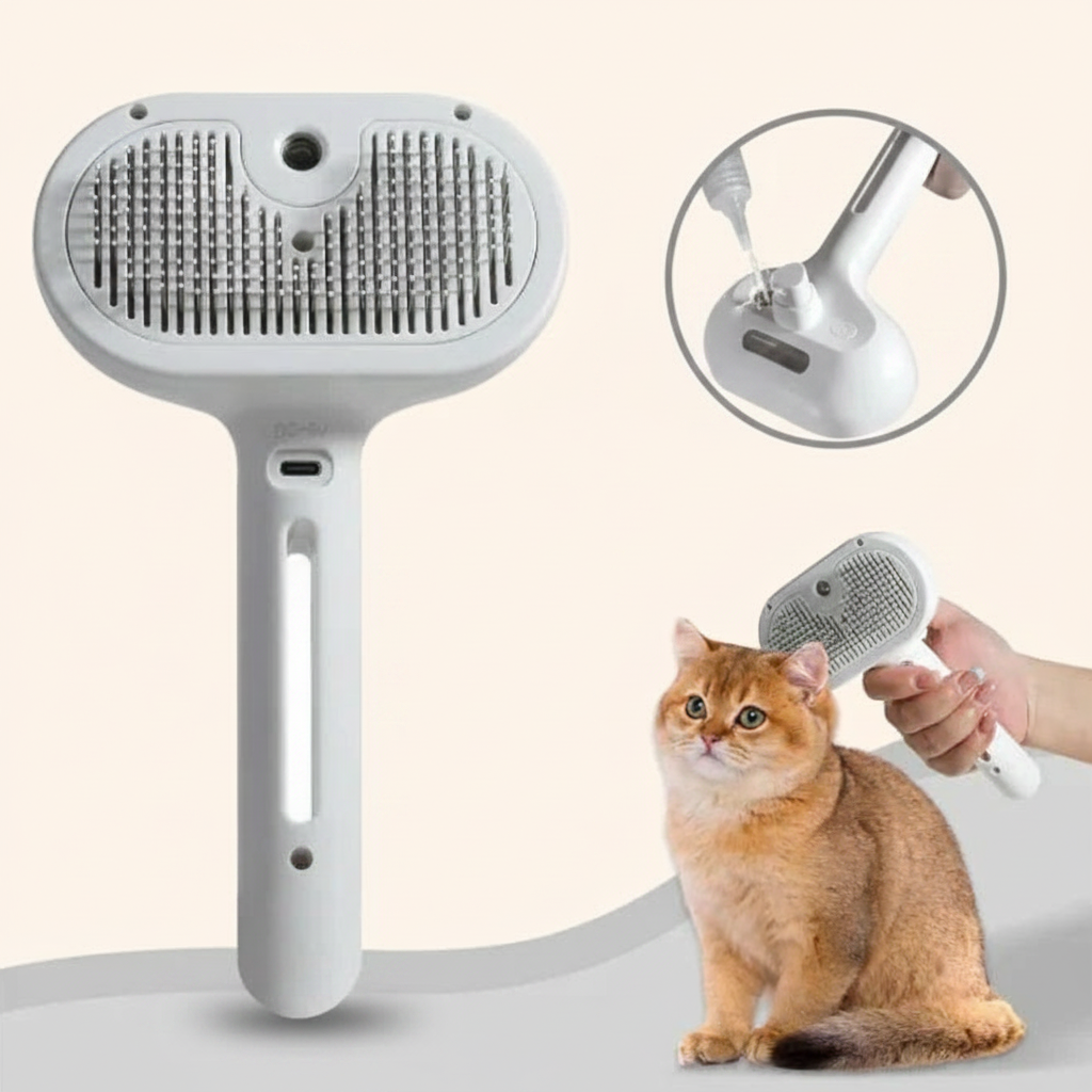 2-in-1 Spray & Grooming Brush - studio AI photoshoot