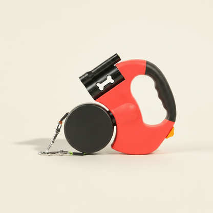 Retractable Double Dog Leash - studio AI photoshoot