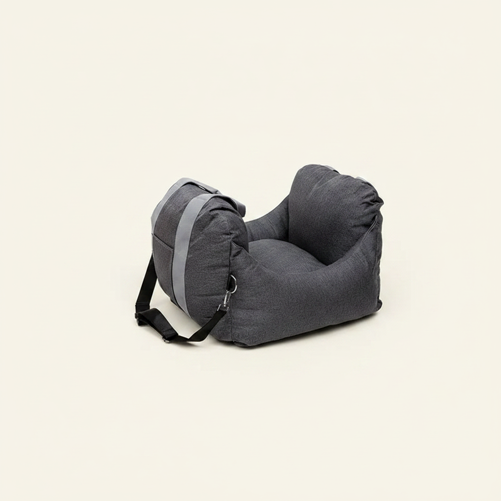 Dog Car Co-Pilot Travel Seat Cushion - studio AI photoshoot