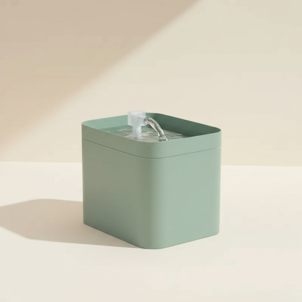 Automatic Pet Water Fountain - studio AI photoshoot