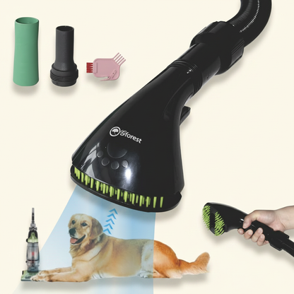 Pet Vacuum Grooming Brush Attachment - Universal Fit for Shedding Dogs and Cats - studio AI photoshoot