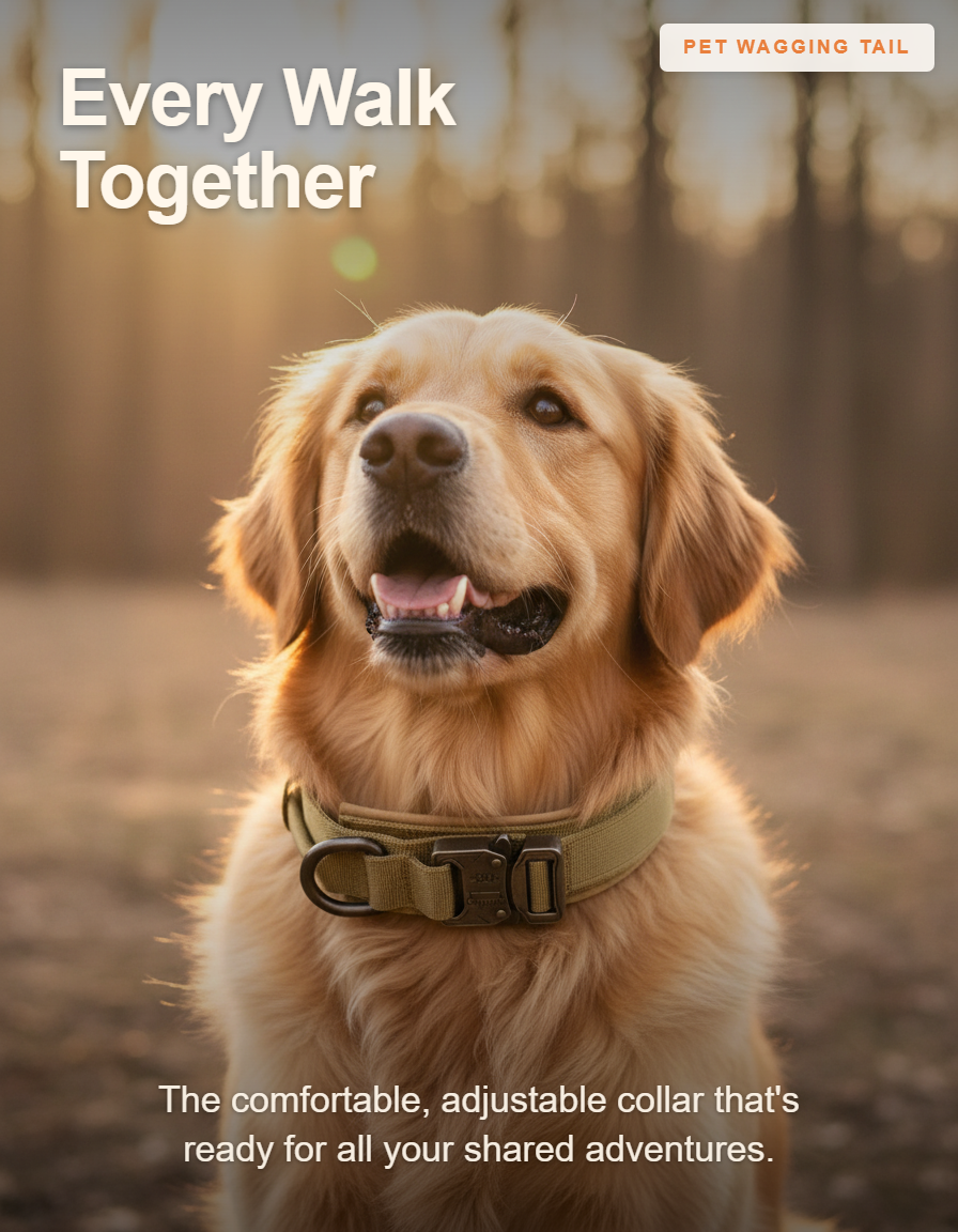 Classic Adjustable Dog Collar - Every Walk Together