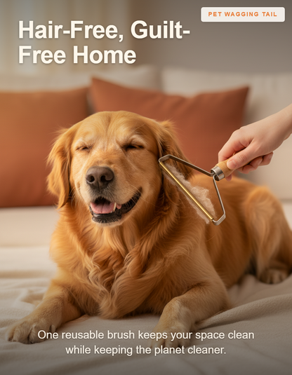 Reusable Pet Hair Remover Brush - Hair-Free, Guilt-Free Home