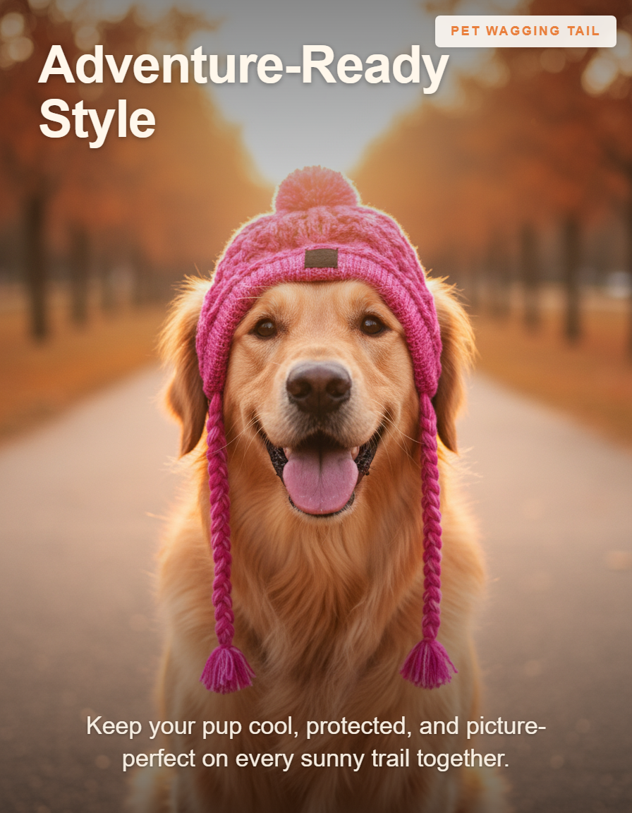 Dog Sun Hat & Outdoor Cap - Adventure-Ready Style