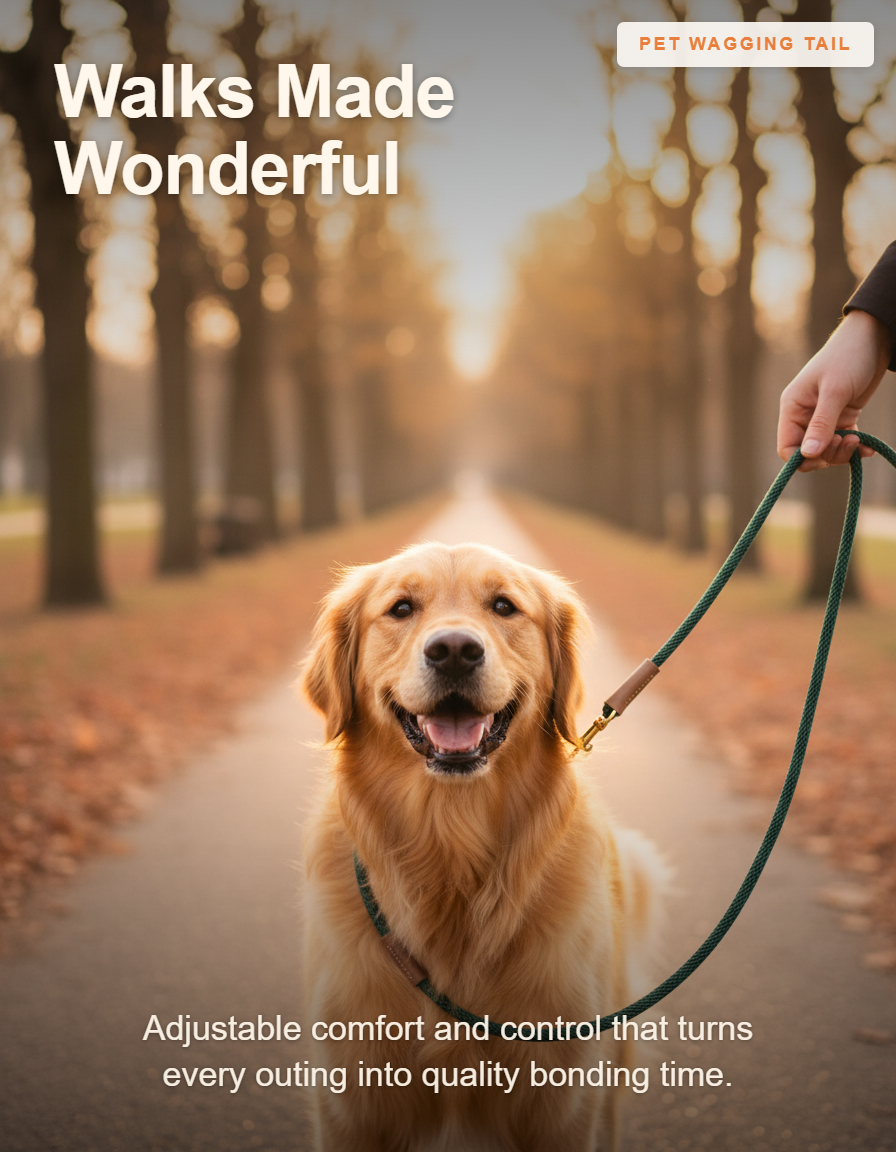 Adjustable Dog Lead Leash - Walks Made Wonderful